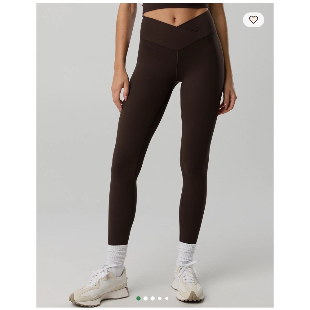 OFFLINE by Aerie Real Me High Waisted Crossover 7/8 Legging Brown L